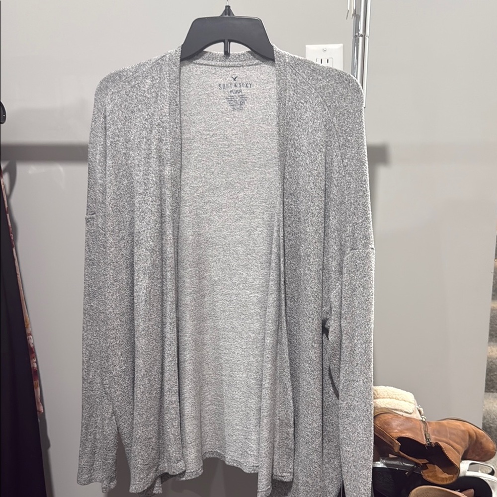 American Eagle | Soft & Sexy Open-Front Sweater, XL